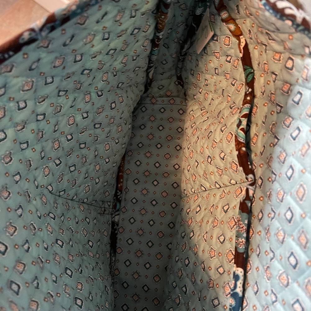 Vera Bradley Java Blue Pattern Messenger Bag - image 4